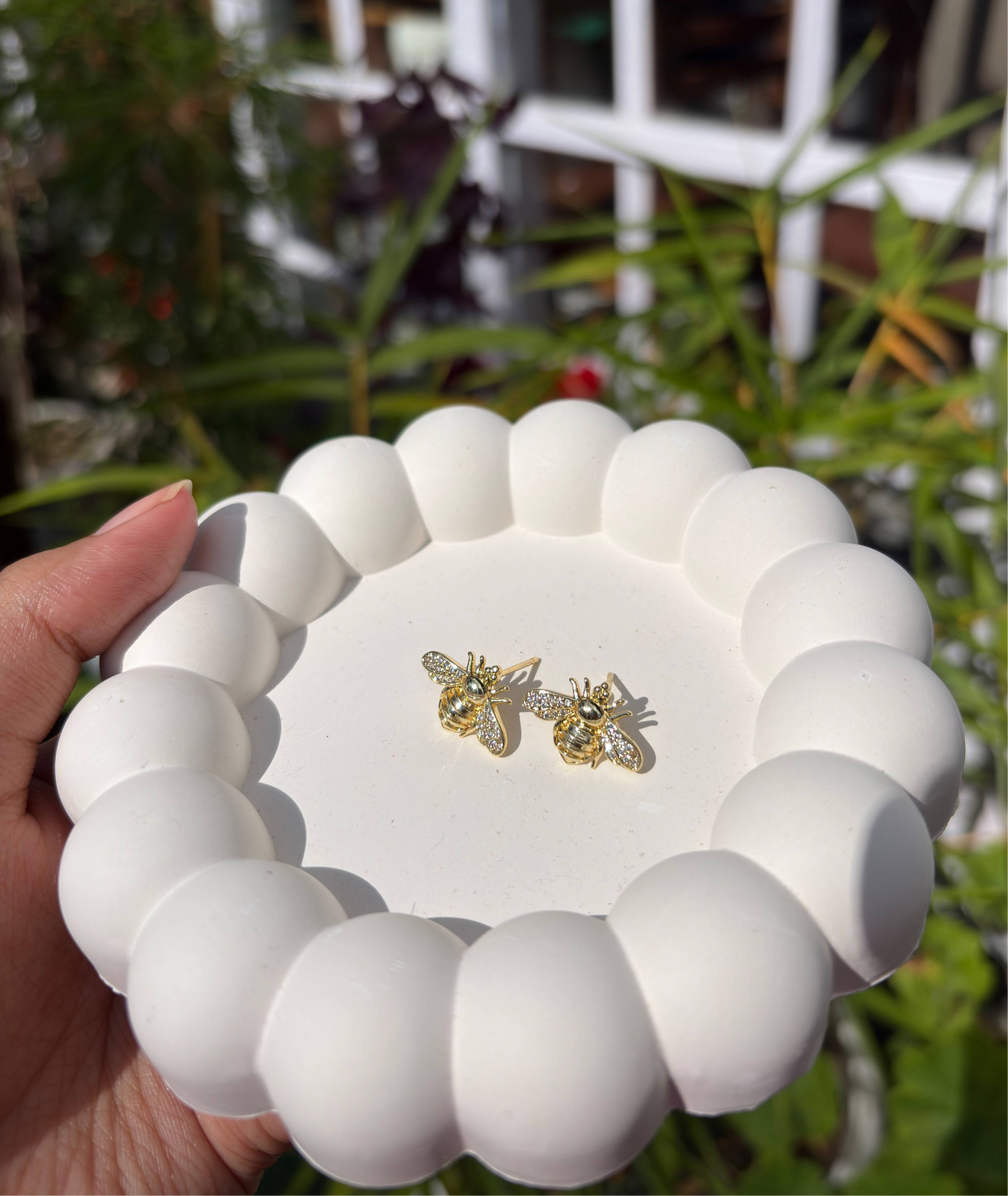 Honey Bee Stud Earrings