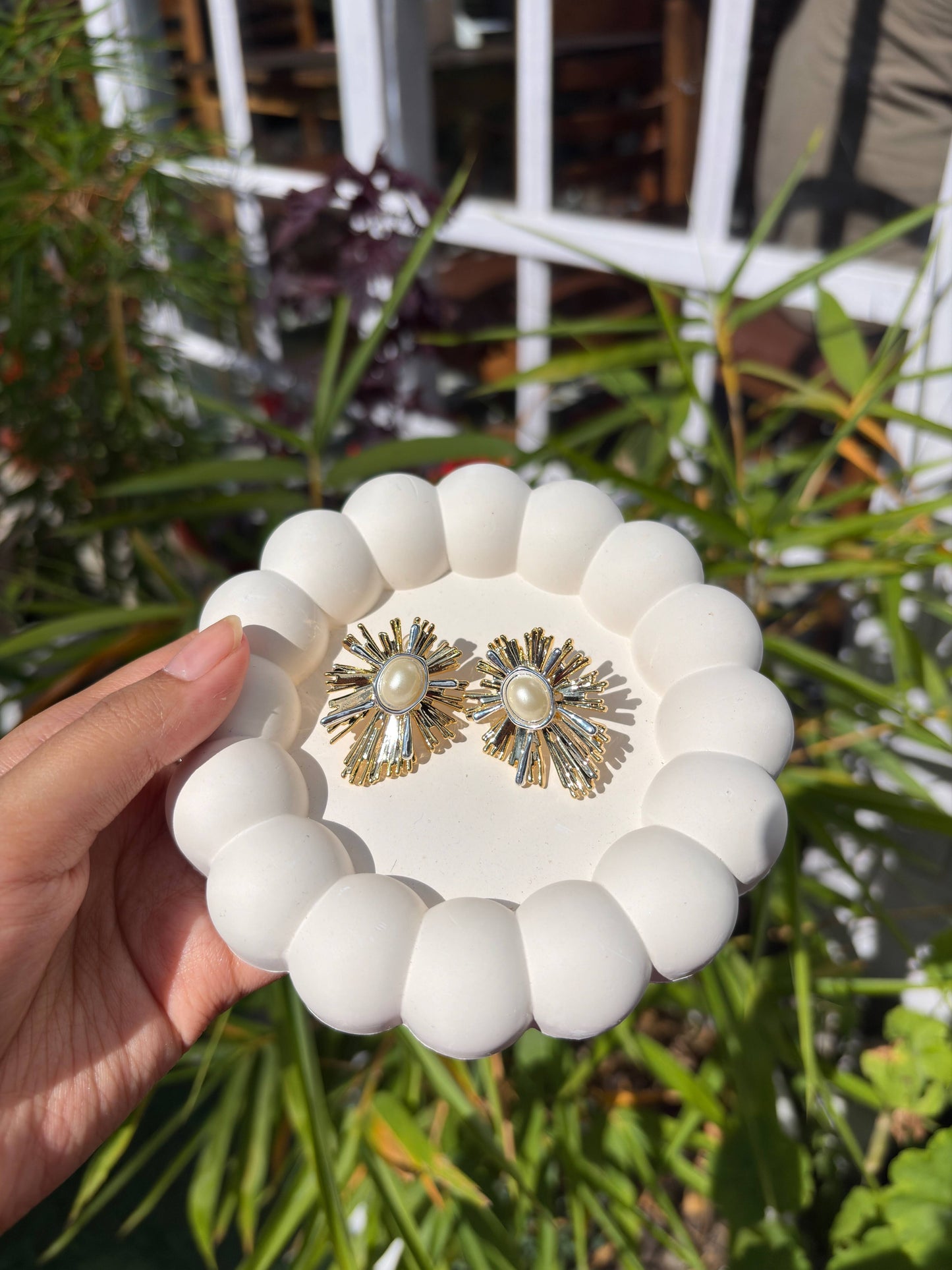 Sunburst Stud Earrings