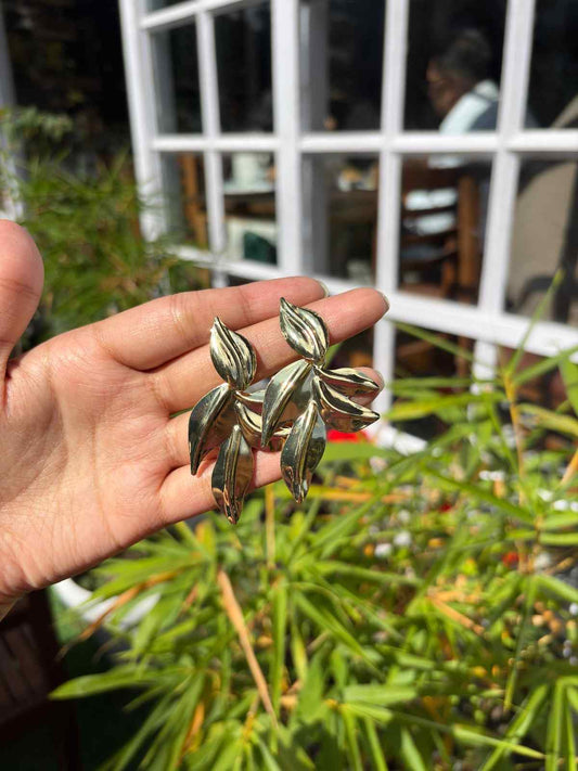Midas Leaf Earrings