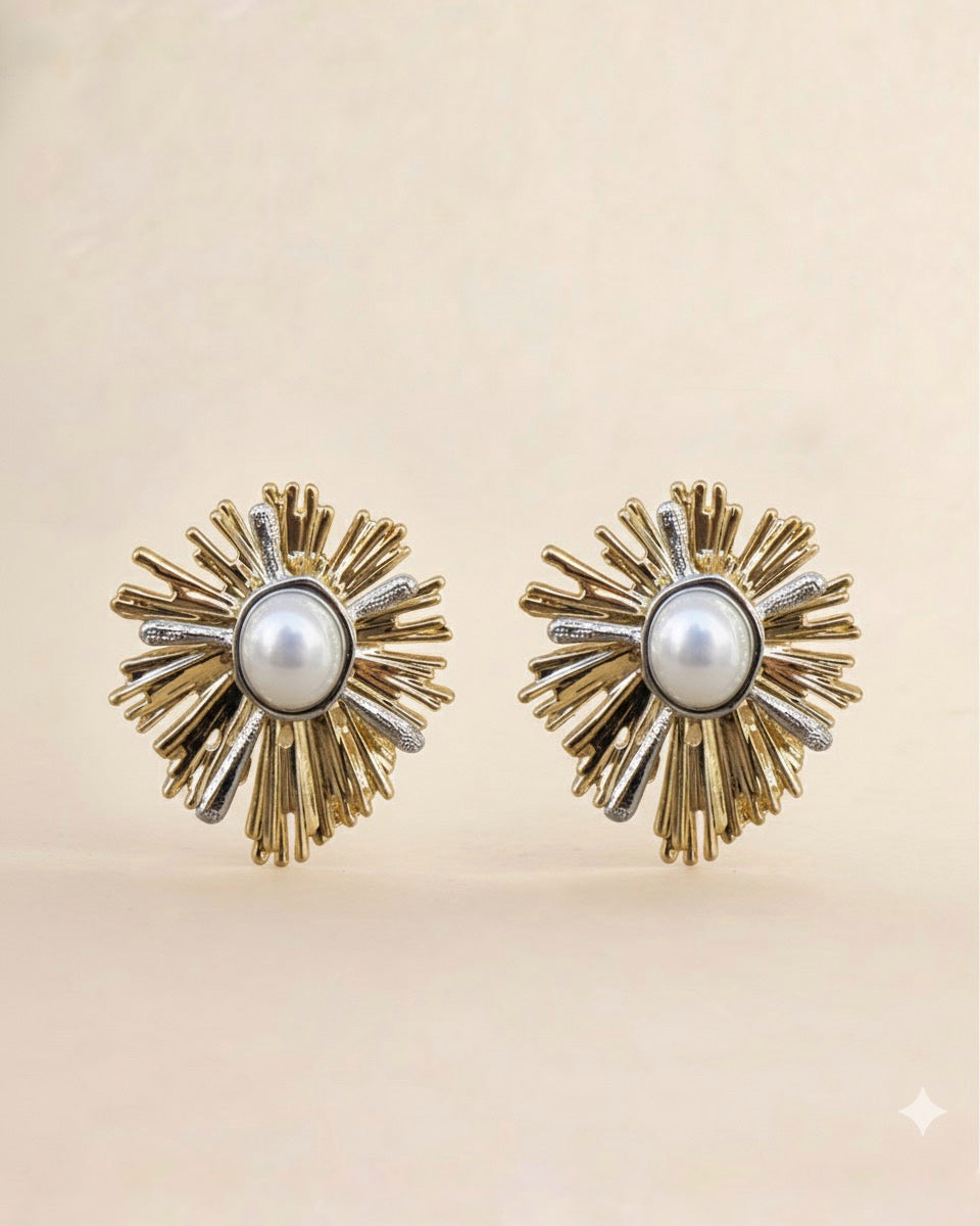 Sunburst Stud Earrings