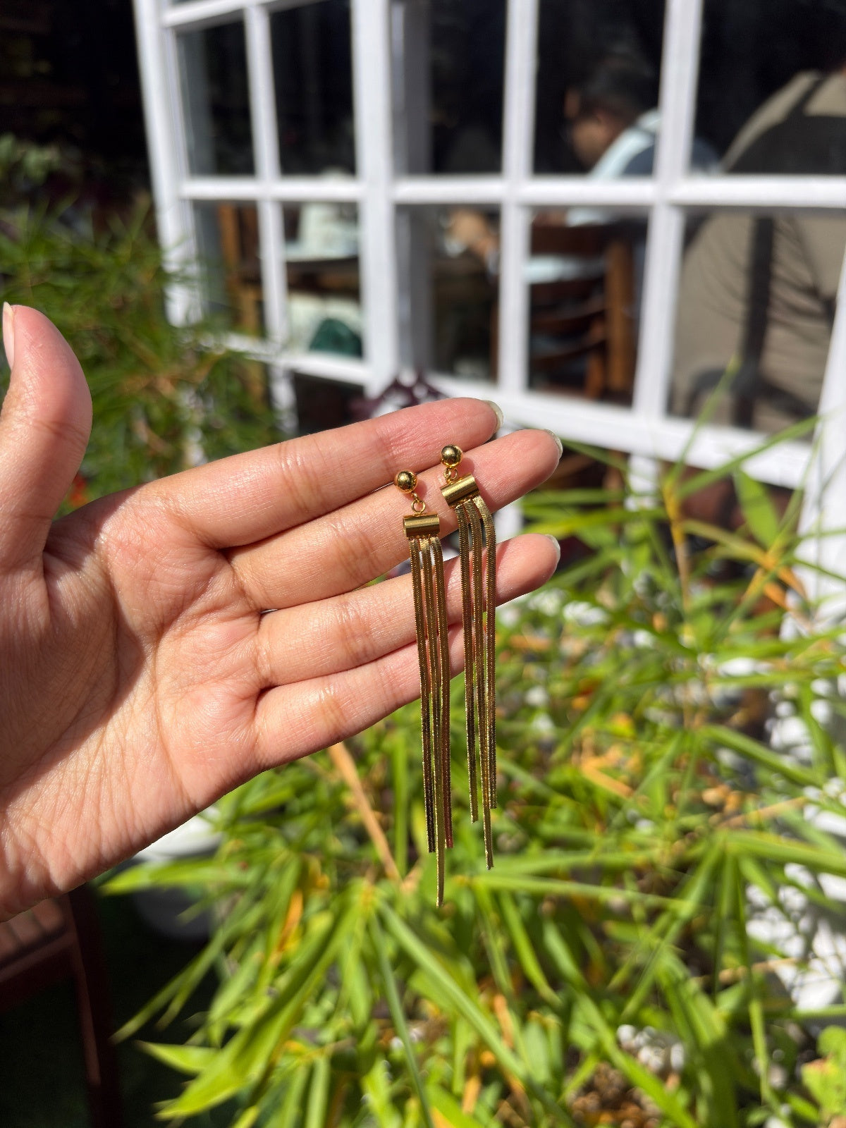 Gold Tassel Earrings