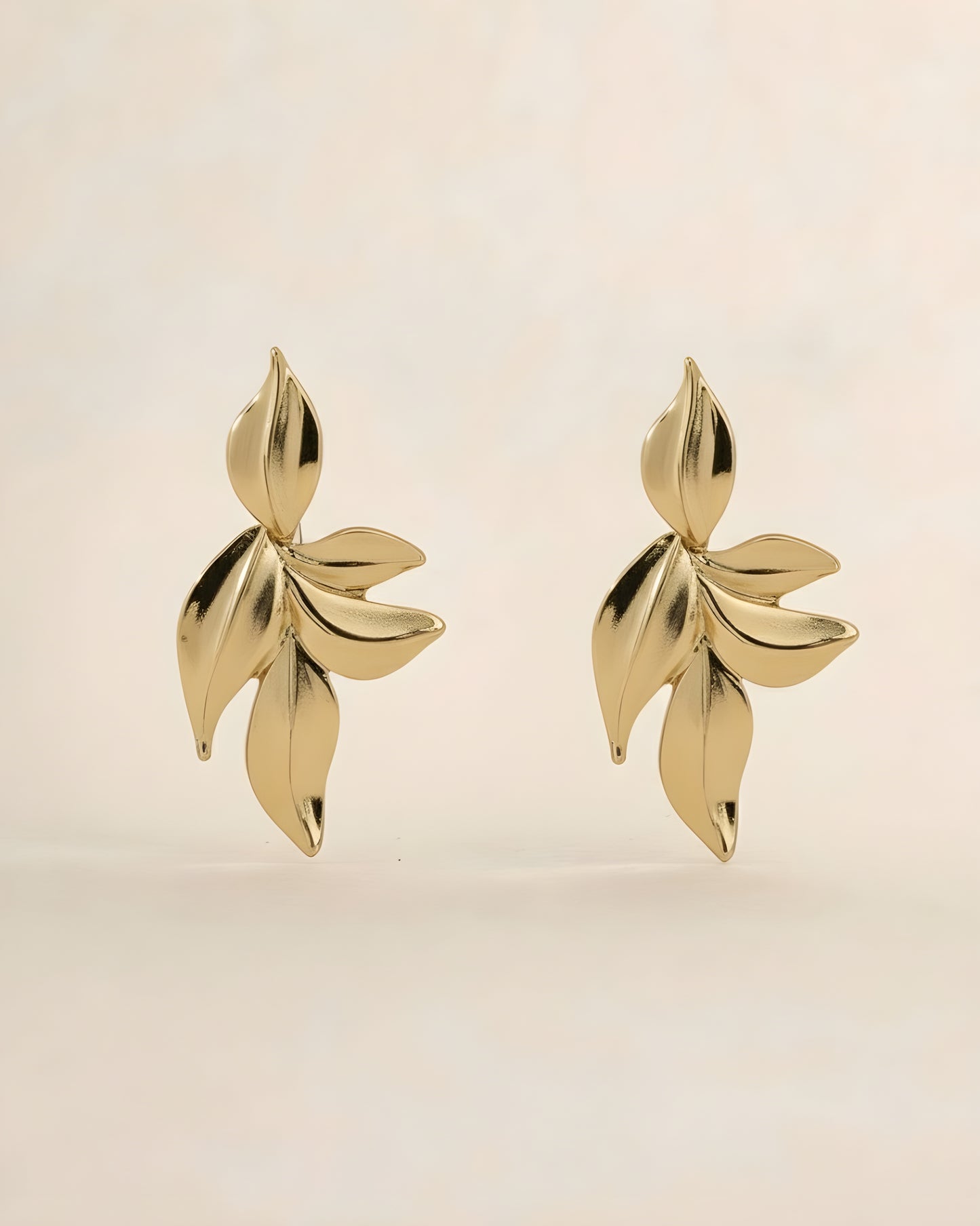 Midas Leaf Earrings